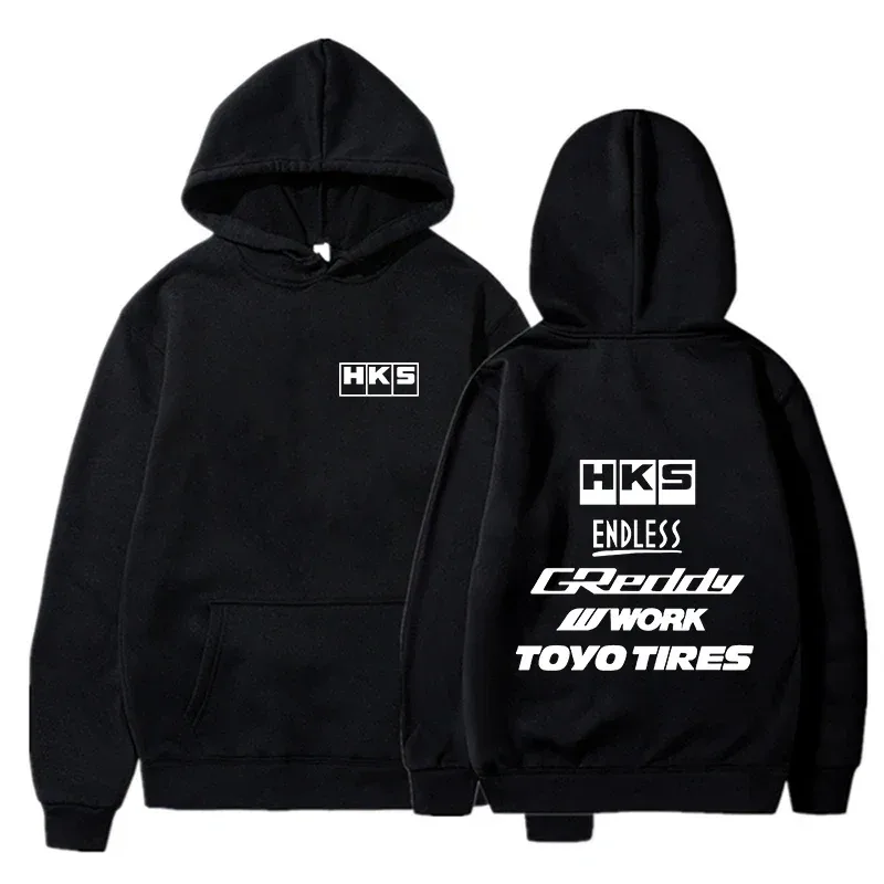 2025 moda męska fajna bluza z kapturem japonia JDM zmodyfikowany samochód HKS ENDLESS bluza z kapturem mężczyźni kobiety Vintage bluza na co dzień z długim rękawem swetry