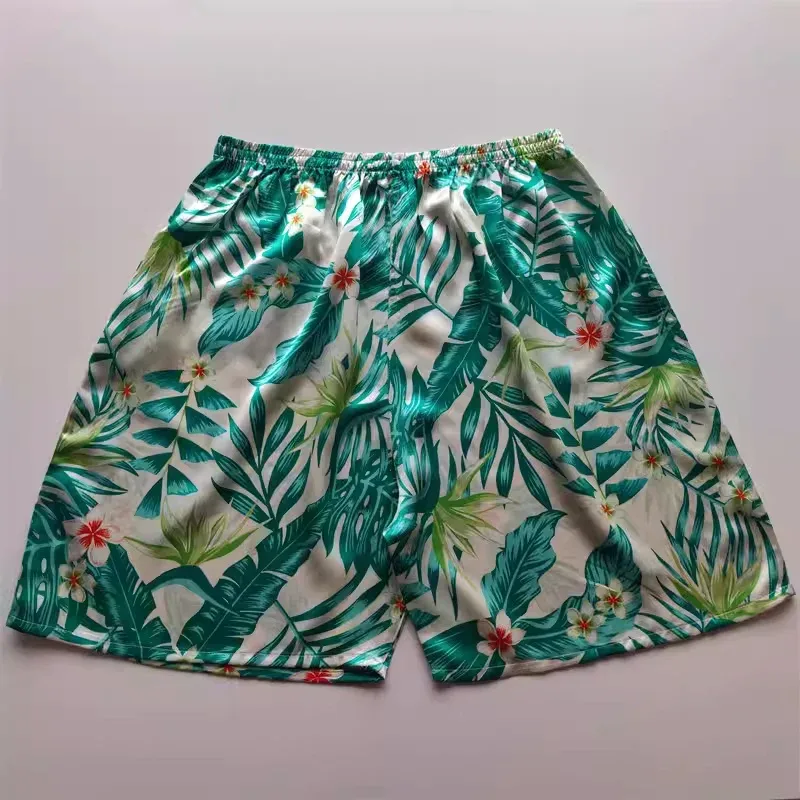 100% Mulberry Silk Men Boxer Underwear Couple Rubber Band Thin Short Home Pants Promotion Woman Can Wear — image 14