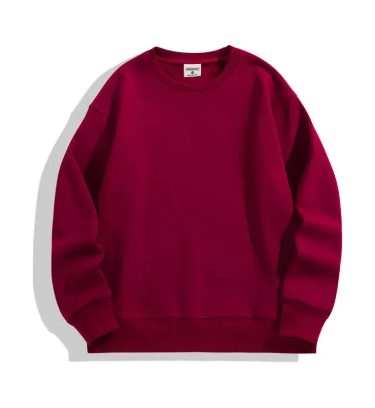 DIY Custom Logo 500GSM Heavy Weight Men's Hoodies New Autumn Winter Thick Cotton Men Top Solid Color Hoodies Sweatshirt Pullover