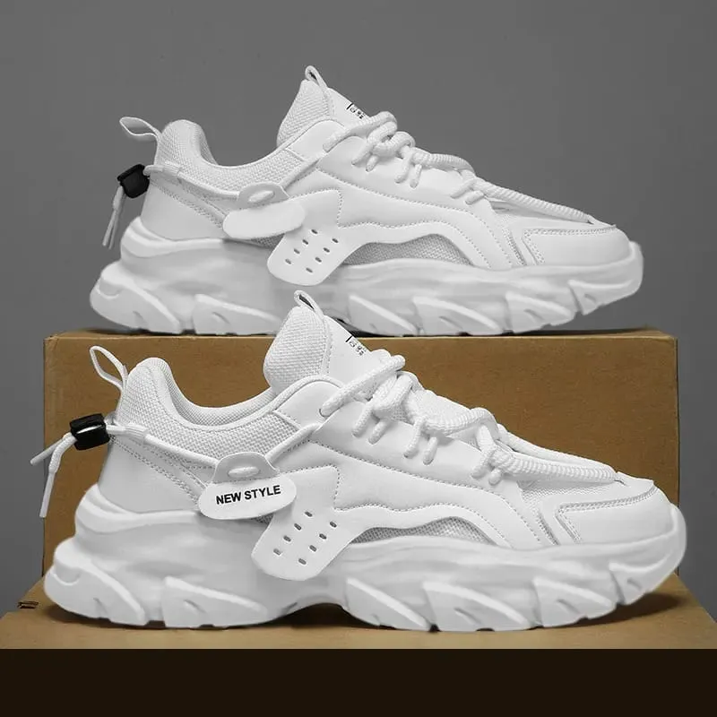 Men's Shoe Breathable Thick Soled Casual Sneakers Outdoor Running Four Seasons New Tennis Men Soft Soles Comfort Male Sneakers — image 14