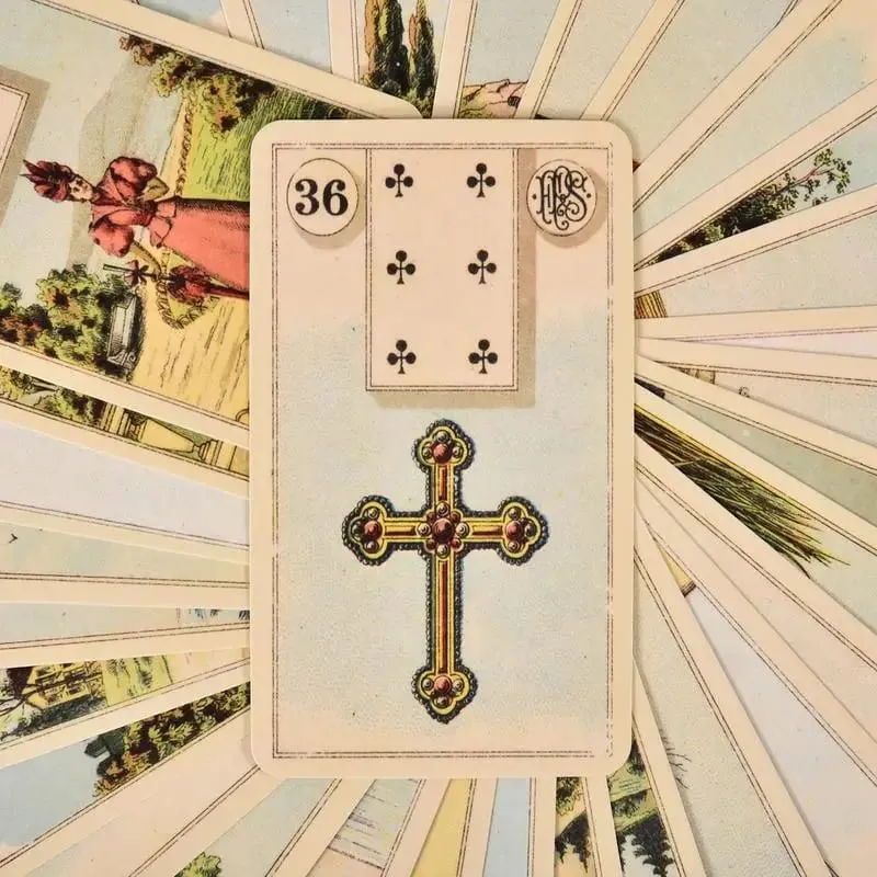 Grand Tableau Lenormand Tarot Divination Tools Oracle Card 36pcs Party Tarot Card Board Game Tarot Fortune Telling Cards — image 6