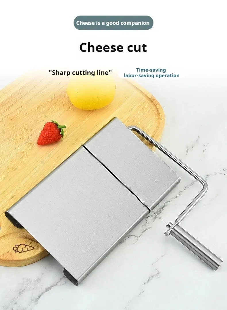 Cheese and Butter Slicers with Wire Cheese Adjustable Cheese Cutter Board 5pcs Replacement Stainless Steel Cutting Wire — image 6