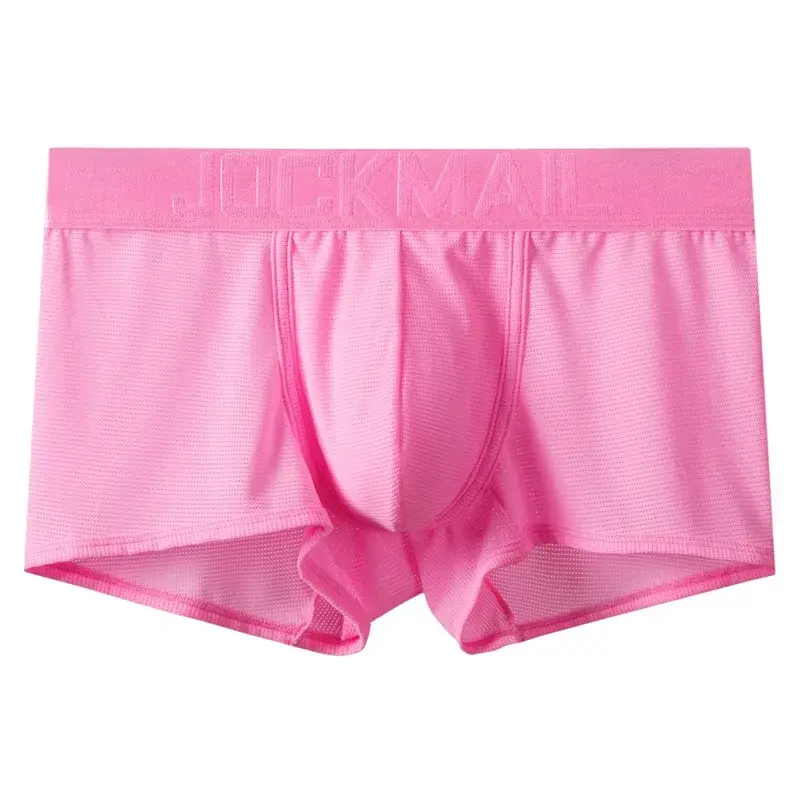 Sexy Underwear Mens Flat Corner Pants Ice Silk Breathable Youth Quadrangle Pants Guard Pants Mesh Quick Drying — image 32