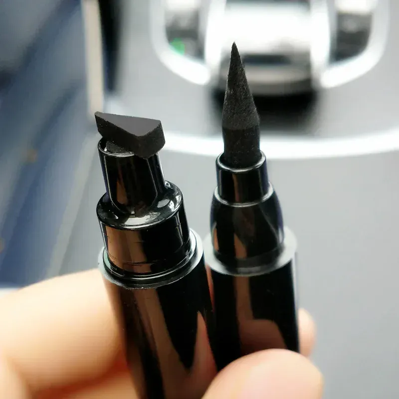 1pcs Big Double-headed seal eyeliner Waterproof and quick-drying black liquid eyeliner small lash glue pen Eye makeup cosmetic — image 5
