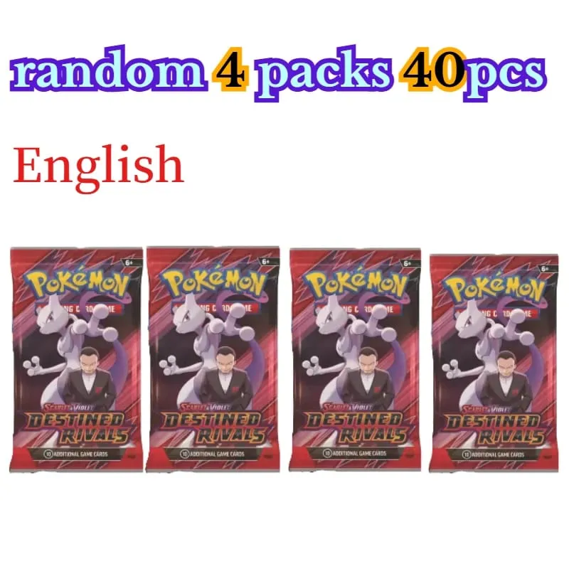 Menyenangkan 40 Buah Paket Kartu Pokemon 4 Set Sun Moon Violet 151 Kartu Perdagangan Inggris Mainan Koleksi Hadiah Halloween Fantasi Sci Fi — image 22