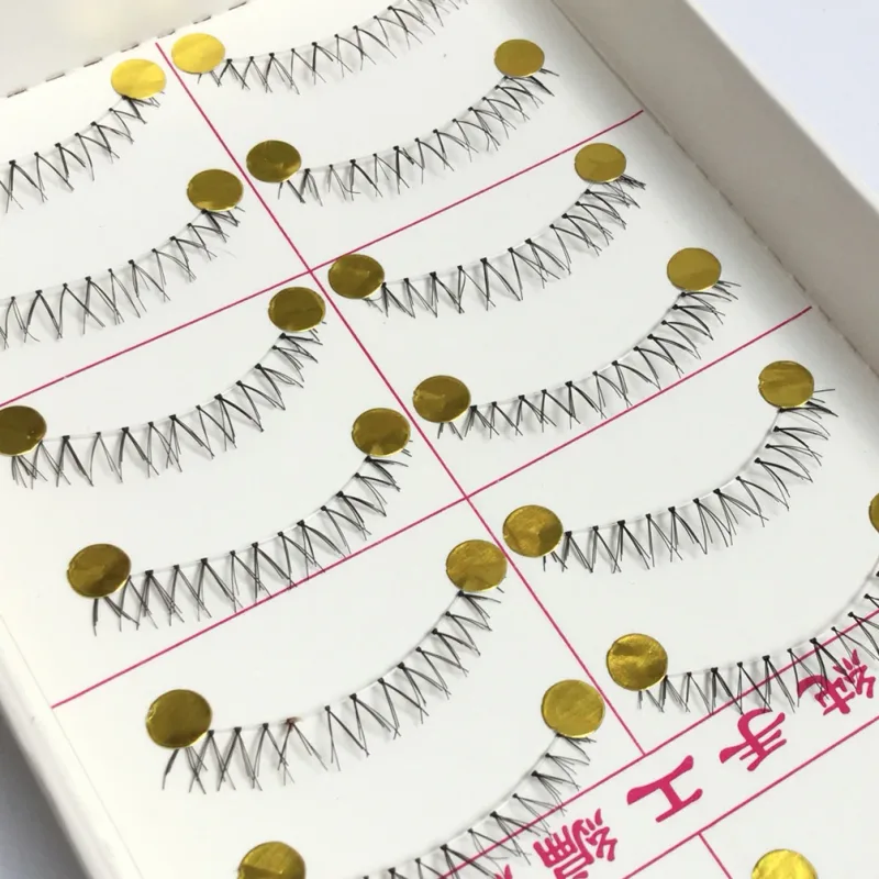 10 Pairs Pro Makeup Different Style Lower Under Bottom Eye Lashes Extension False Eyelashes Tools
