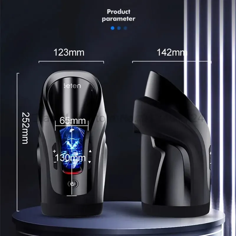 Leten THRUSTING-PRO Automatic 75mm Telescopic Vibrator High Speed Male Masturbator Sucking Machine Masturbation Sex Toys For Men
