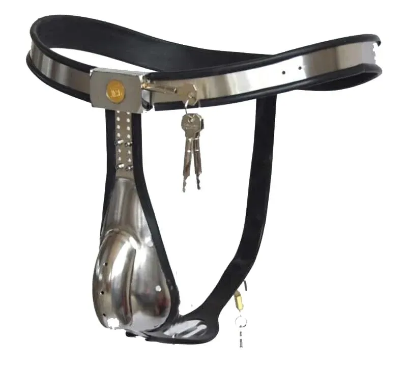 Manyjoy Stainless Steel Male Lockable Chastity Belt with Hole Anal Plug Beads Metal Underwear BDSM Cock Cage Device Sex Toys Men — image 11