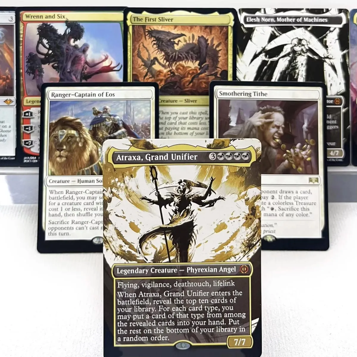 DMU ONE RNA HOLO12-Ⅰ03 TCG Proxy Cards Vampiric Tutor Elesh Norn Mother of Machines Sheoldred the Apocalypse — image 1