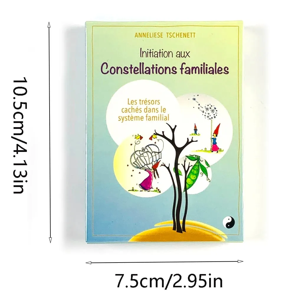 Constellations Familiales Carte da gioco 35 carte Versione francese Divinazione Oracle Deck Family Constellation Tool Regali di Natale — image 6