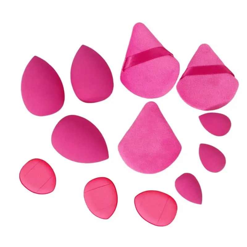 12pcs Makeup Sponge Set Essential for Beginners Cosmetic Easy to apply Puff Set Makeup Foundation Sponge