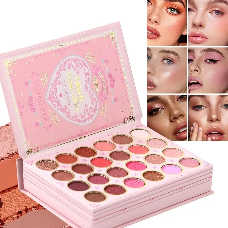 5 Layers All In One Makeup Book Palette 48 Eyeshadow+6 Blush+Contour Highlight Brow Pomade+6 Lipstick Full Face Makeup Kit