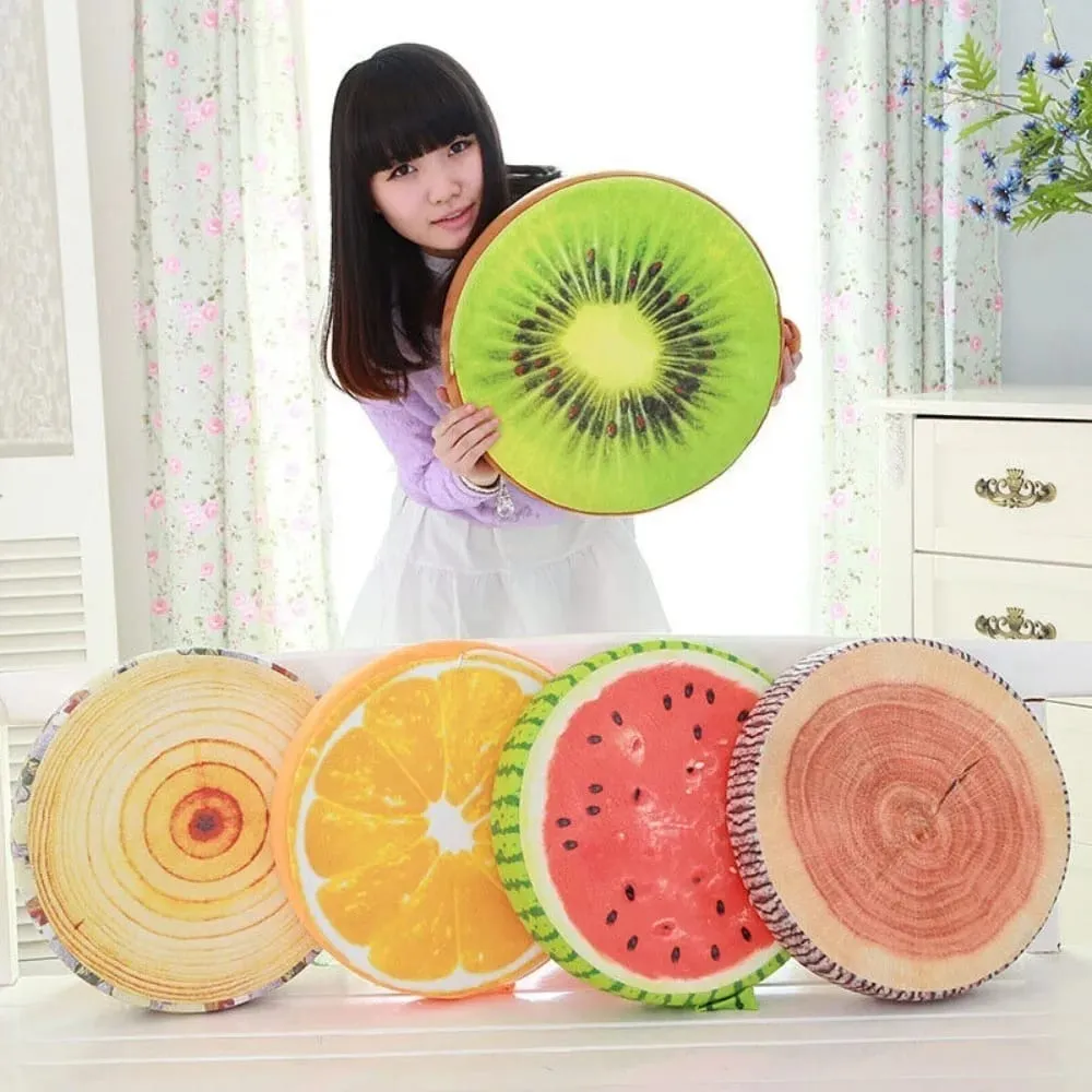 Soft Office Plush Toy Sofa Pillow Garden Dining Outdoor Chair Cushions Fruit Seat Pads Round Pillow Seat Pads — image 3
