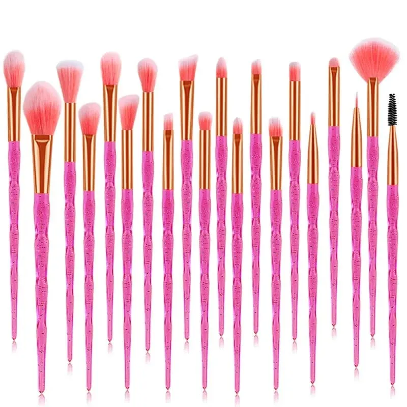 20Pcs Diamond Makeup Brushes Set Powder Foundation Blush Blending Eye shadow Lip Cosmetic Beauty Make Up Brush Pincel Maquiagem — image 9