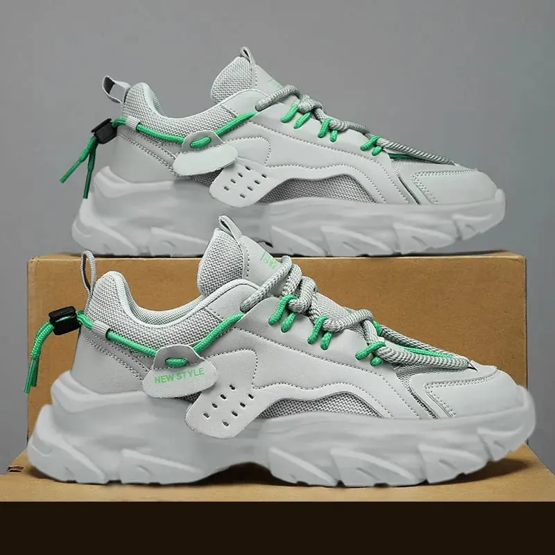 Men's Shoe Breathable Thick Soled Casual Sneakers Outdoor Running Four Seasons New Tennis Men Soft Soles Comfort Male Sneakers — image 11