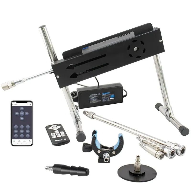 200W Super Powerful Stroke 1-15cm Automatic Masturbation Machine with Dildo Attachments Support Three Controllers Sex Machines