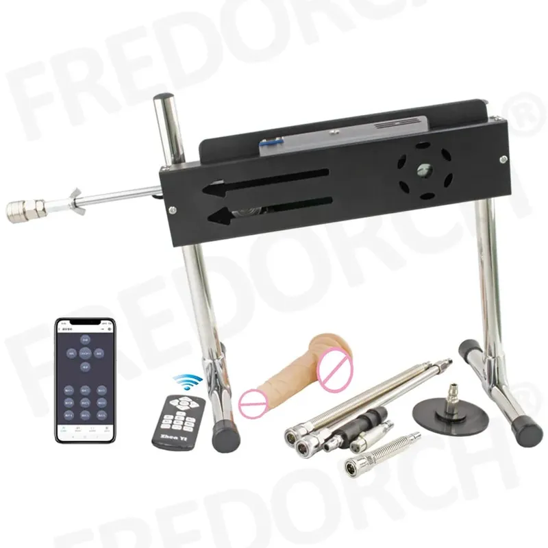 New Sex Machine App & Wired & Wireless Control Turbo Gear Powerful Love Machine with Dildo for Adults Masturbation