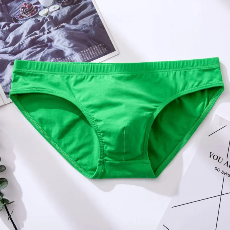 Men Briefs Sexy Comfortable Breathable U Convex Underwear Low-Rise Underpants Bikini Slip Homme Classic Basics Quick-Dry — image 11