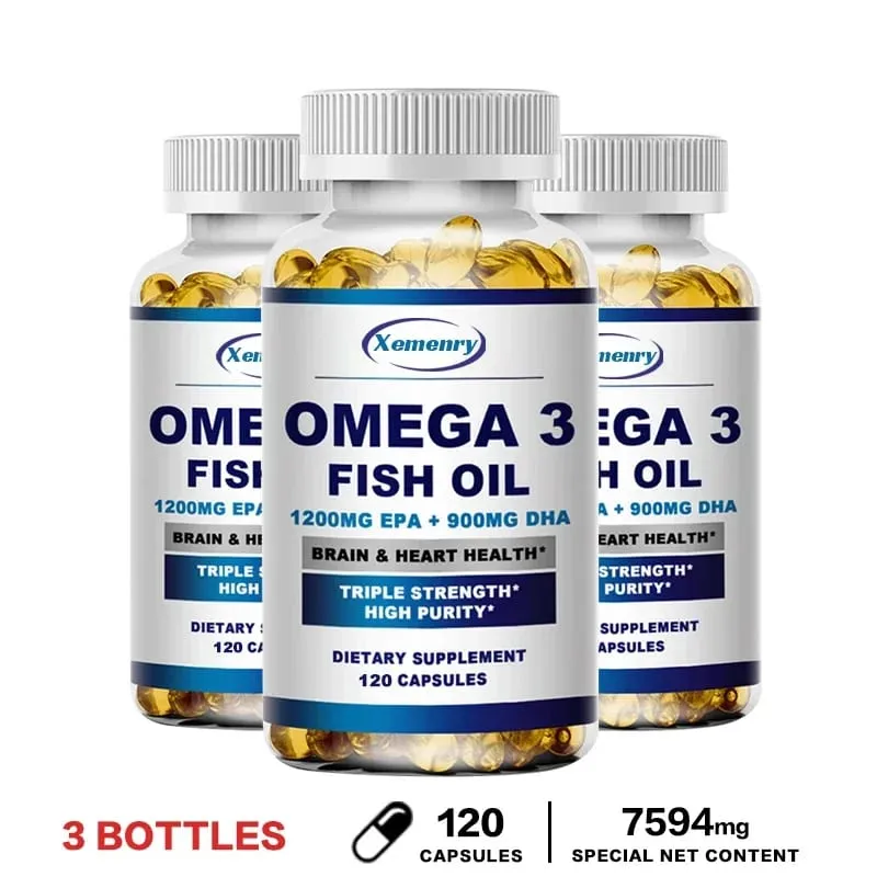 Omega 3 Fish Oil - Support Brain Nervous System Good for Cardiovascular & Skin Health Antioxidant — image 8