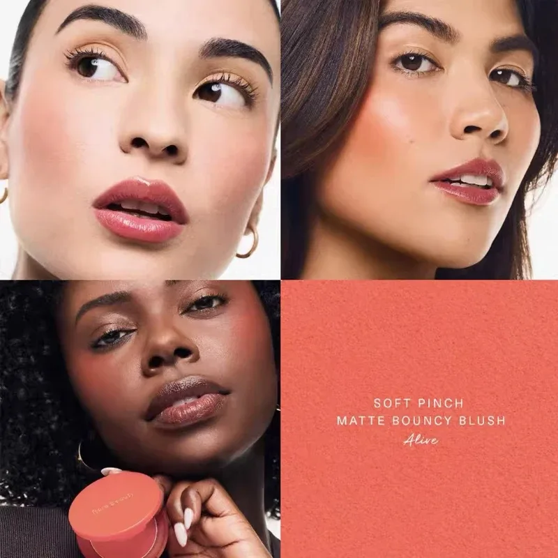 Rare Beauty Lip Gloss Waterproof Non-Stick Cup Lip Glaze Beam Smudge Proof Not Fade Matte Mashed Potato Bliss Happy Joy Blusher — image 27