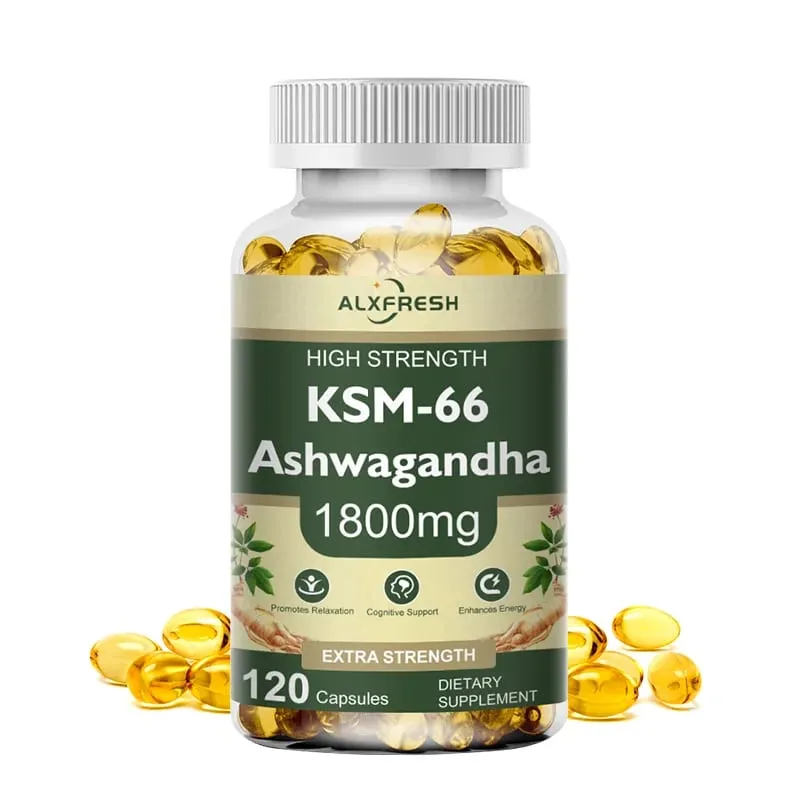 KSM-66 Capsule di Ashwagandha organiche con zinco | Vegano non OGM | Integratore sanitario dalla formula premium