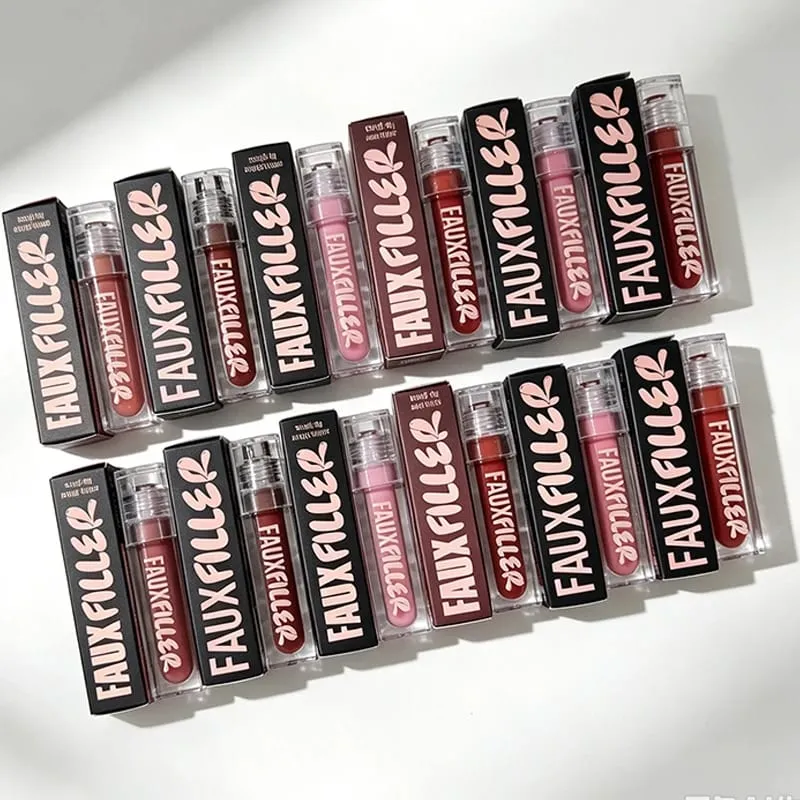 Hot Selling Lipstick Mirror Long-acting Moisturizing and Nourishing Lip Gloss Matte 4 Color Powder Blusher Cosmetics — image 2