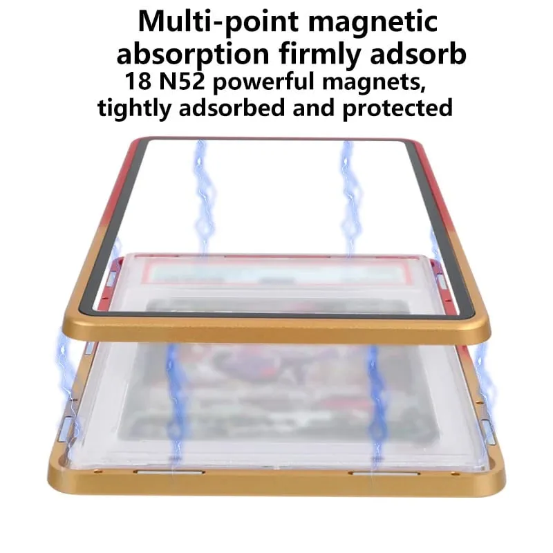 Gradient Color Aluminum Alloy Graded Cards Protector Case for PSA/BGS UV & Scratch Resistant Trading Card Bumper Display Holder