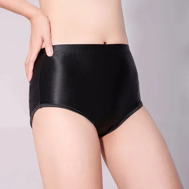 Glossy Seamless Spandex Shorts Silky Smooth Sexy Solid Pants High Waist Tights Biker Running Workout underwear men briefs
