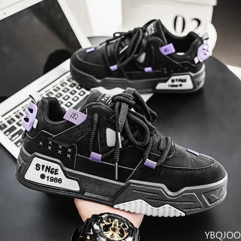 Spring men's new fashionable low top board shoes trendy versatile sports shoes casual comfortable men's sneakers — image 3