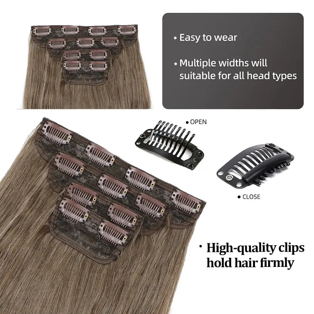 Bio Body Wave Clip in Hair Extensions 22 inches 4 pcs/lot 220g Soft Natural Heat Resistant Fiber Clip in Synthetic Hair