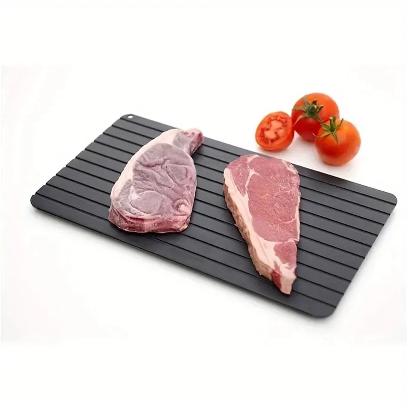 Fast Defrosting Tray for Frozen Meat Large Size Thawing Plate with Groove Design Defrost Food Rapid Safer Kitchen Gadgets Tools — image 3