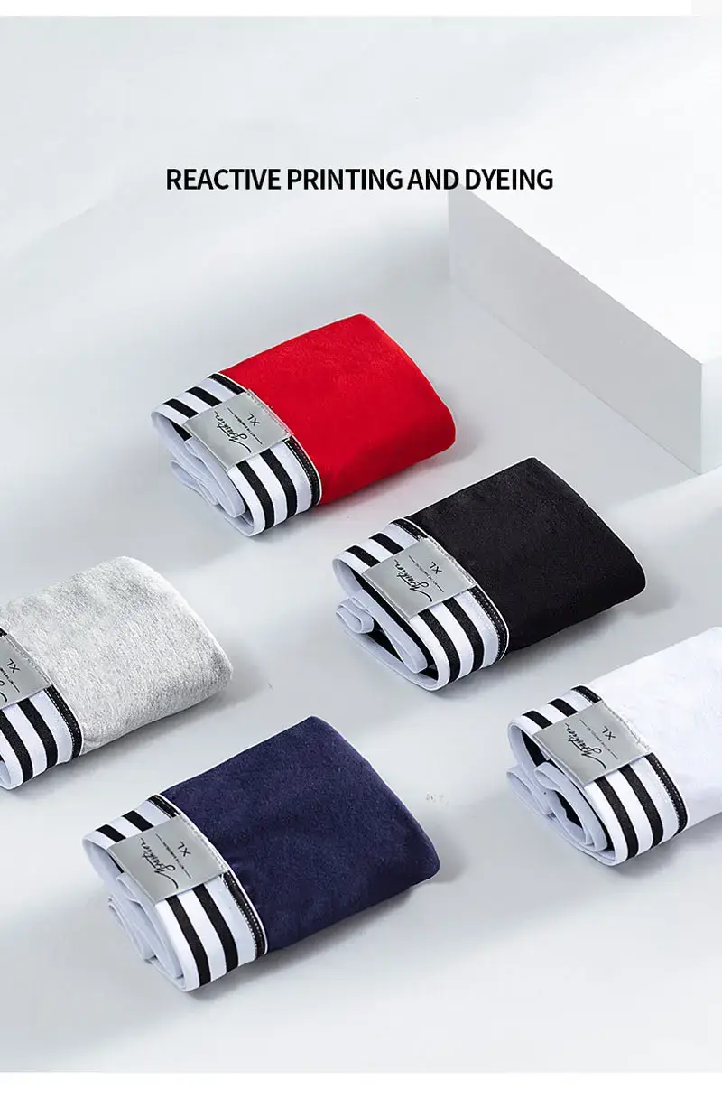 Men Soft Underpants Trunks Cotton High Quality Underwear U Convex Pouch Panties Cueca Mid Waist Breathable Boxer Shorts Homme — image 8