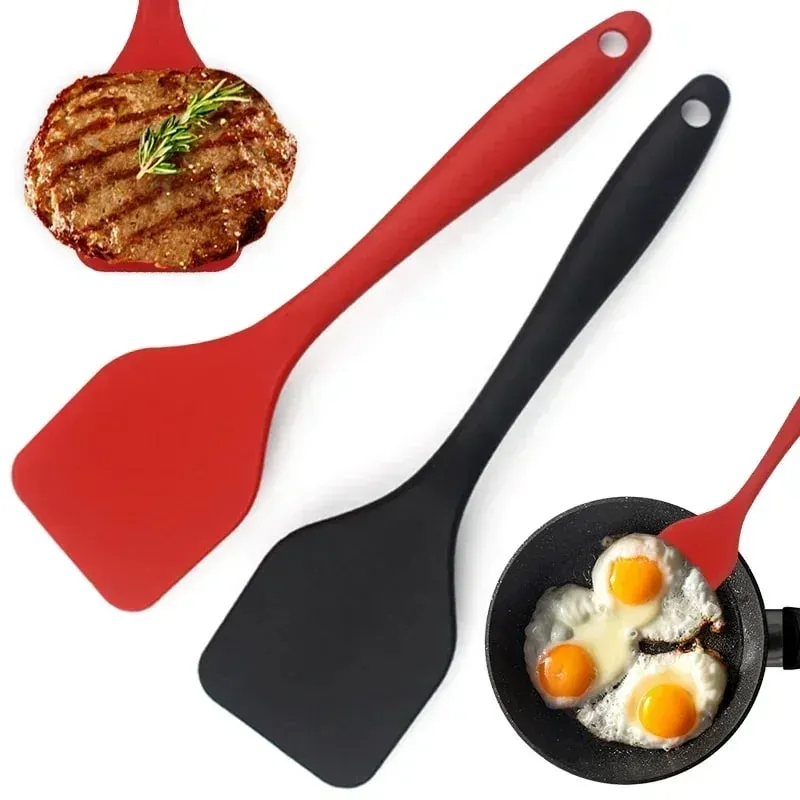 Malá 20,5 cm silikonová špachtle na vaření Hustá lopatka Smažená ryba Lopatka na omeletu Nepřilnavá špachtle Kuchyňské nástroje na vaření