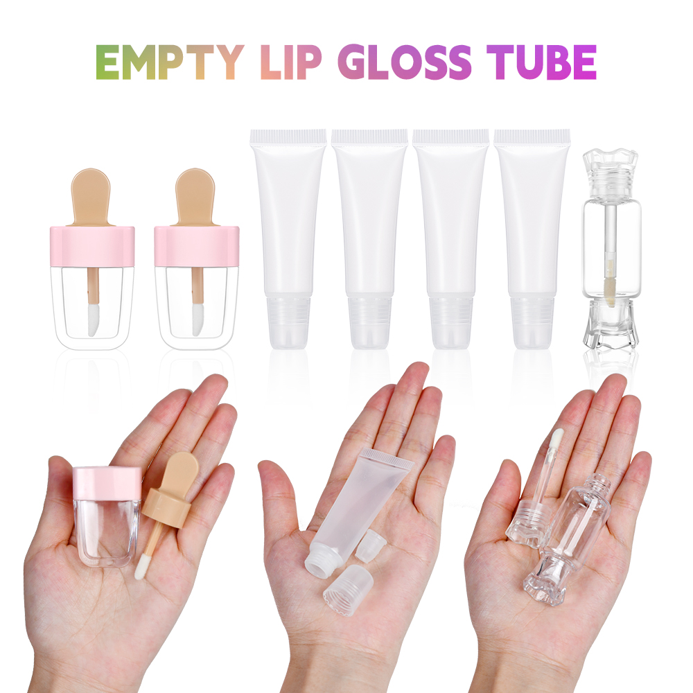 Lip Gloss Base Set Lip Gloss Making Kit Diy Lip Gloss Kit Moisturizing Nourish for Girl Kids Gifts Lip Gloss Pack Set Cosmetics