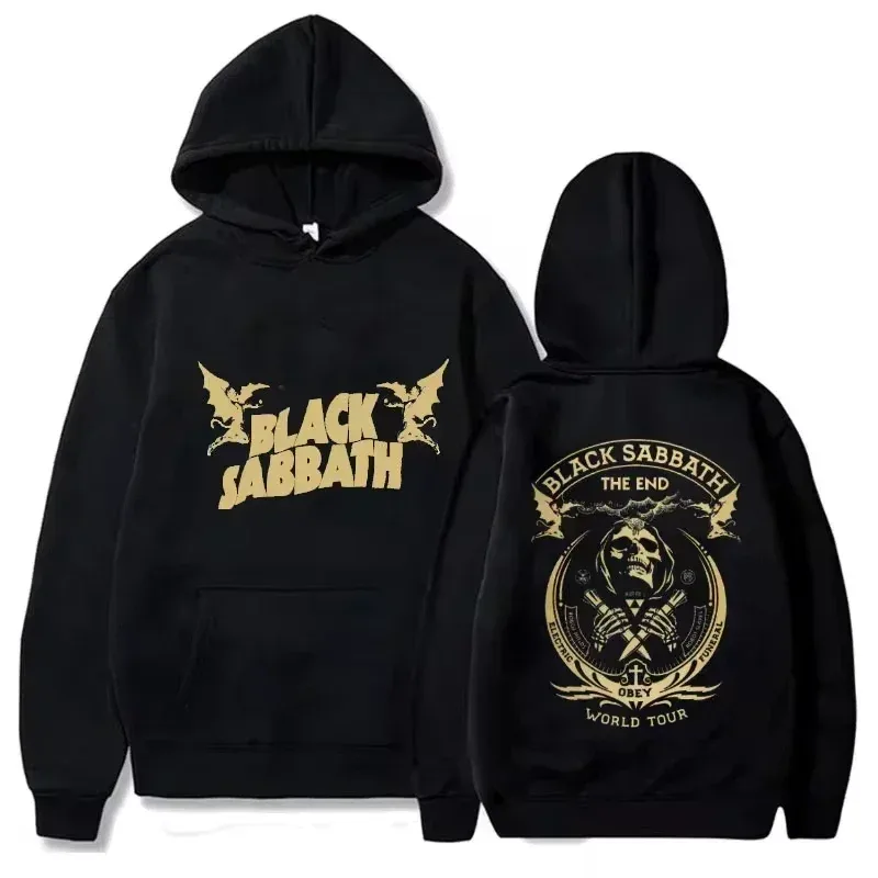 Fall Hoodie - Weekend Men's Retro Rock Women's Casual Printed Heavy Metal Band Album Concert Black Sabbath Music Style Sweater