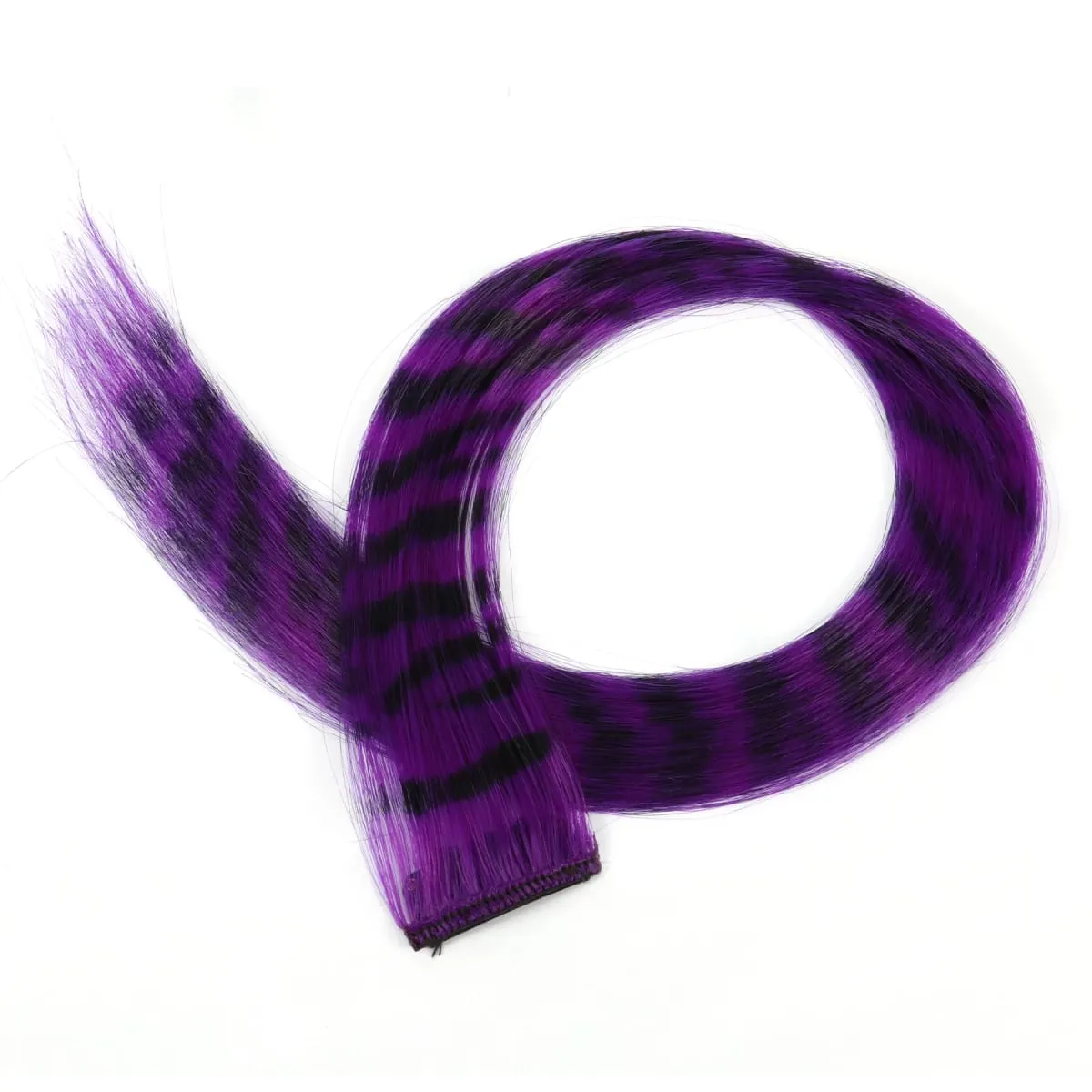 Feather Hair Extensions Colored Synthetic Hair Feather Colorful False Hair Extension Mixed Color Straight Hair For Women Girls — image 10