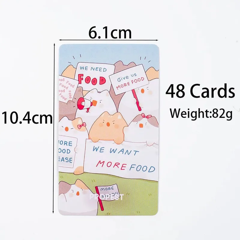 New Style Cat Preciate Tarot 48 Card Deck Divination Fate Tarot Oracle Cards Party Entertainment Board Playing Game 10.4 x 6.1cm