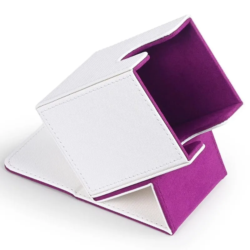 Card Deck Box Card Case Holds 100+ Sleeved Cards PU Leather Card Storage Box for TCG Game Trading Cards. — image 5