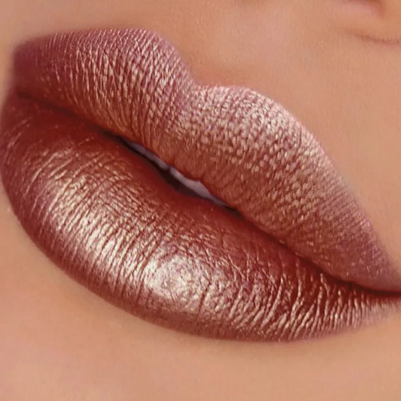 1PC glitter metallic lipstick finish hydrating 19 colors red pink sparkling highly pigmented lip tints lips makeup gifts cosmet — image 15