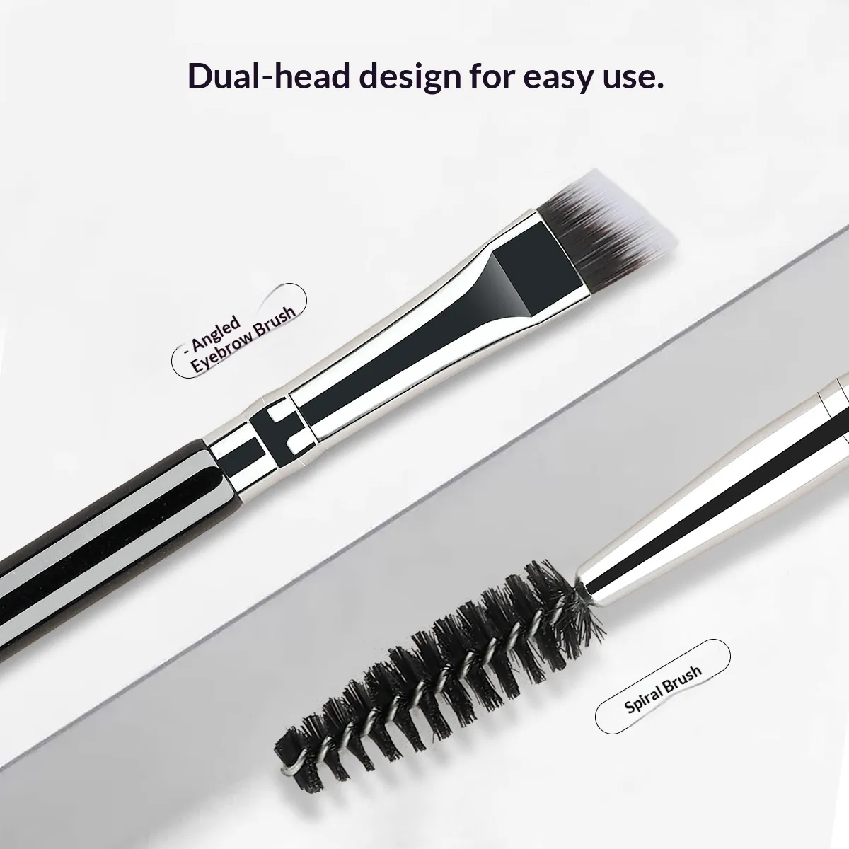 Pincel para cejas 2 en 1 de doble punta y peine para pestañas, herramienta de maquillaje para mezclar sombras de ojos, brochas de maquillaje para sombras de ojos — image 2