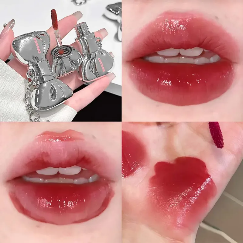 Bowknot Lip Gloss Set Water Light Plump Lips High Shine Sheer to Buildable Color Everyday Casual Vibe Makeup — image 11
