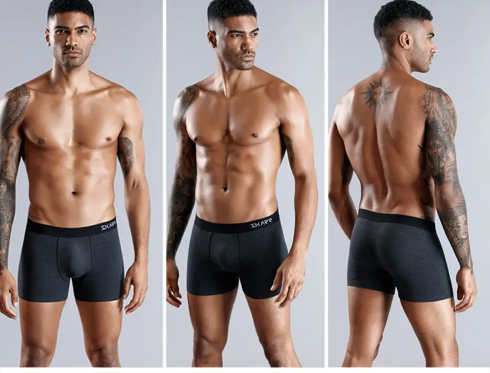 5pcs Cotton Boxer Shorts Men Panties Custom Men's Underpants Sexy Underwear For Man Boxers Classic Print Homme Boxershorts