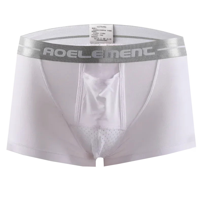 Bullet separate underwear Men's ventilated summer dry underpants Ice silk bag ice healthy boxers — image 19