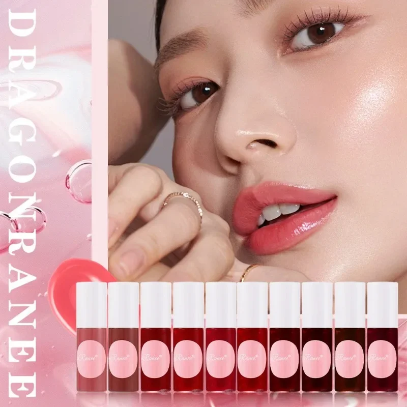 10 Color Lip Tint Stain Cheek Tint Moisturizing Liquid Lipstick Long-lasting Waterproof High Pigment Lipgloss Rouge Water Makeup — image 5