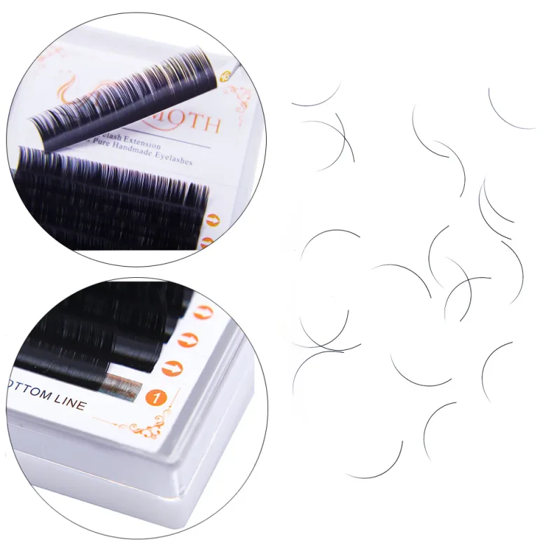 10 boxes 16rows 7-16mm mink eyelash extensions supples False fake eyelash extension individual lashes cosmetics — image 4