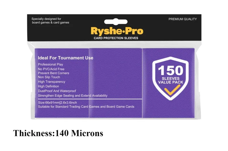 150Pcs Premium Card Sleeves 2.6"x3.6" Compatible with Standard Size Trading Cards for MTG Pokemon TCG Baseball Card Sport Cards — image 10