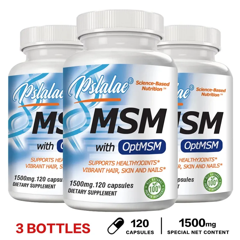 MSM with OptiMSM Capsules 1500mg - Supports Joint Health and Mobility Relieve Joint Discomfort — image 11