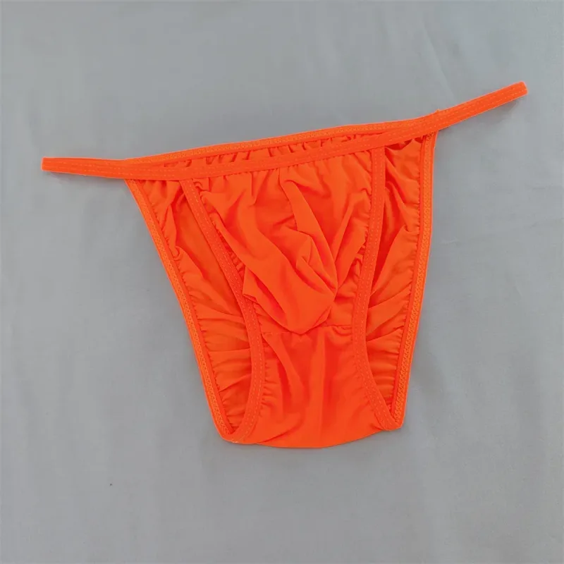 Solid Color Briefs Men Underwear Ultra Thin U Pouch Panties Low Waist Seamless Quick Dry Briefs for Daily Wear — image 33
