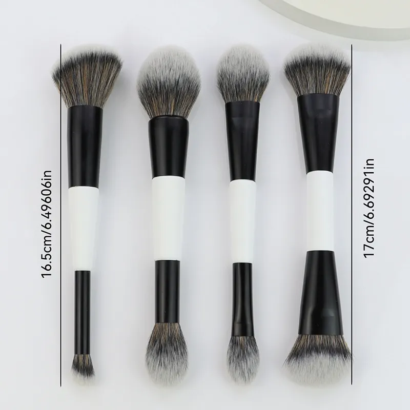 ✦ Dual-Ended Foundation Face Brush Double-ended Powder Blush Contour And Eyeshadow Concealer Makeup Brushes — image 6