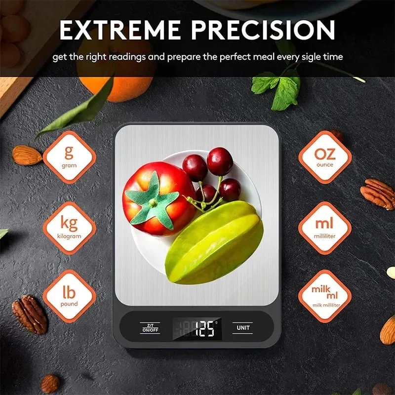 Digital Kitchen Scale Weight Scale Food Coffee Scales Smart Electronic Waterproof Digital Scale For Baking and Cook